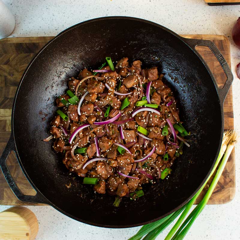 14 Inch Seasoned Cast Iron Wok - Lodge