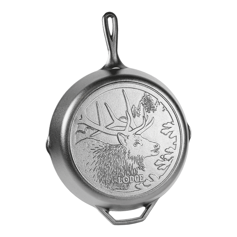 Wildlife Series? 12 Inch Cast Iron Elk Skillet - Lodge
