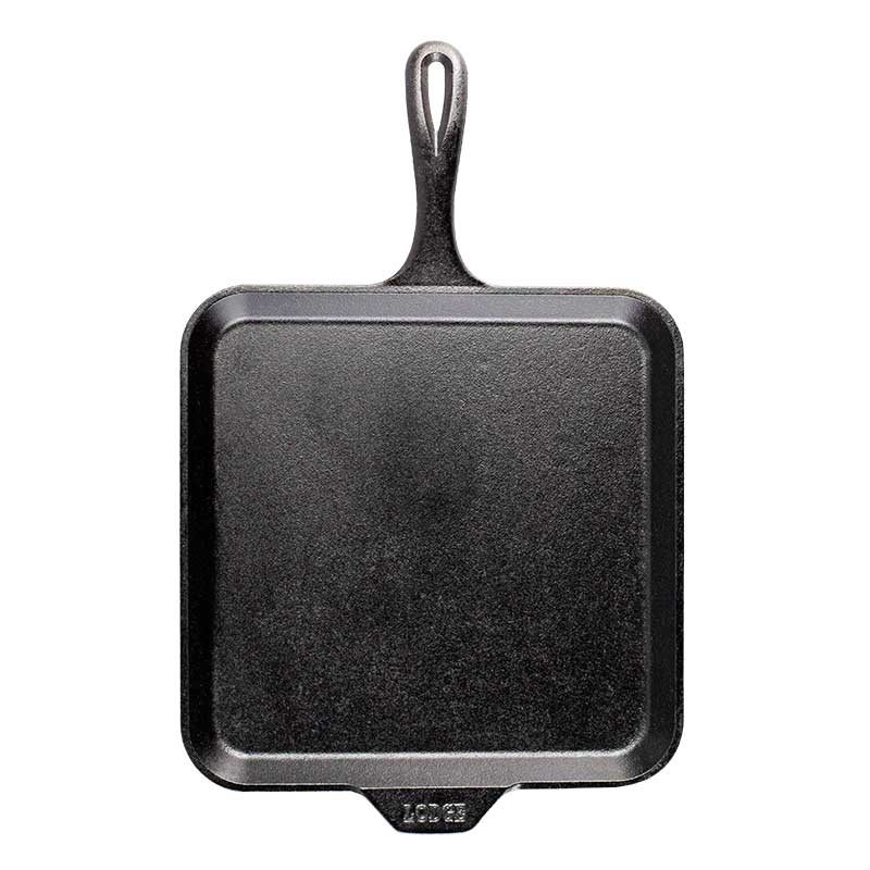 11 Inch Seasoned Cast Iron Square Griddle - Lodge