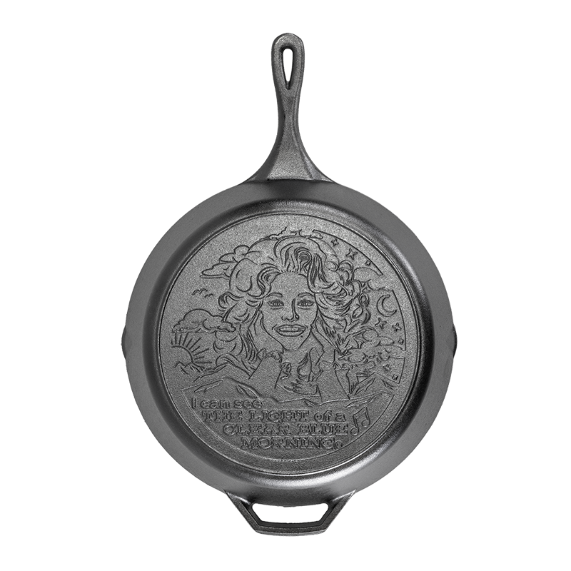 13.25 Inch Light of a Clear Blue Morning Dolly Parton Skillet - Lodge