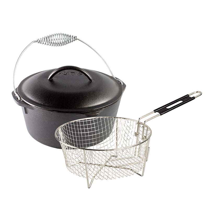 Seasoned Cast Iron Dutch Oven Frying Set - Lodge