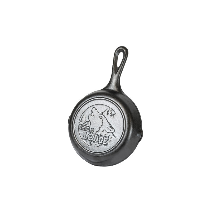 Wildlife Series? 6.5 Inch Cast Iron Wolf Skillet - Lodge