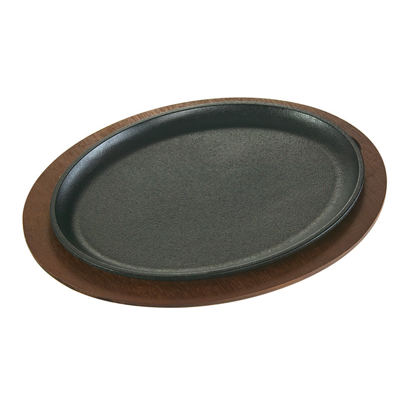 13.25 Inch Jumbo Oval Walnut Wood Underliner - Lodge