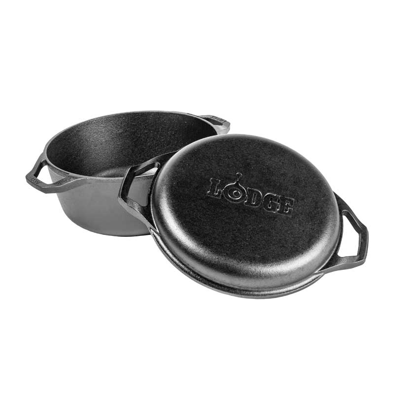 Chef Collection 6 Quart Double Dutch Oven - Lodge