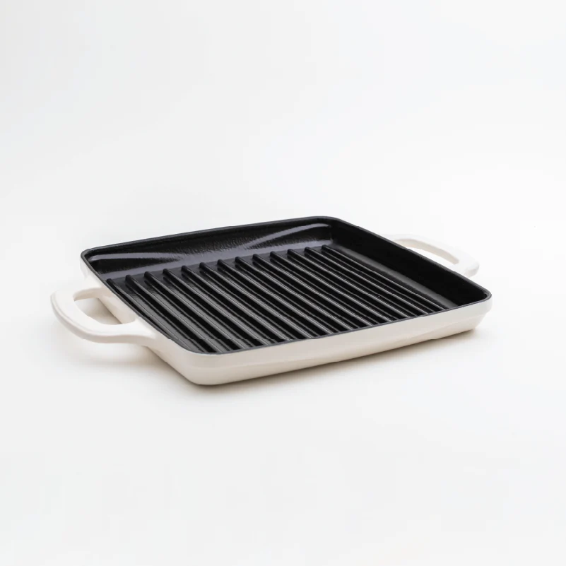 USA Enamel 11 Inch Enameled Cast Iron Grill Pan - Lodge
