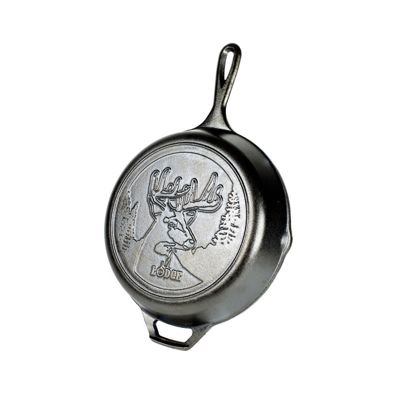 Wildlife Series? 10.25 Inch Cast Iron Deer Skillet - Lodge