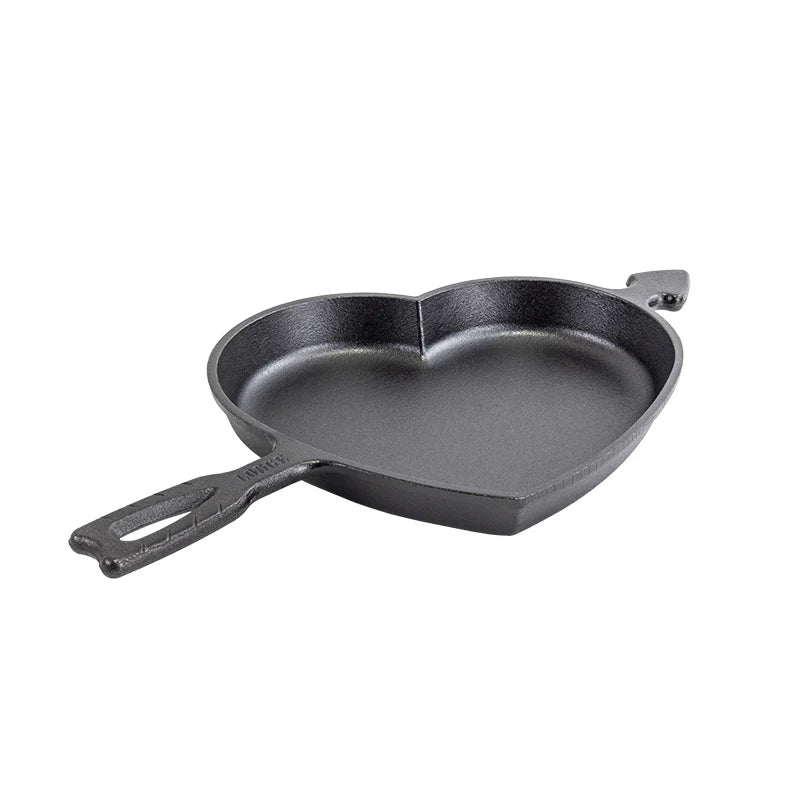 Seasoned Cast Iron Heart Skillet - Lodge